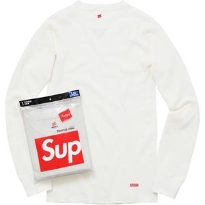 Supreme Hanes Natural Crewneck